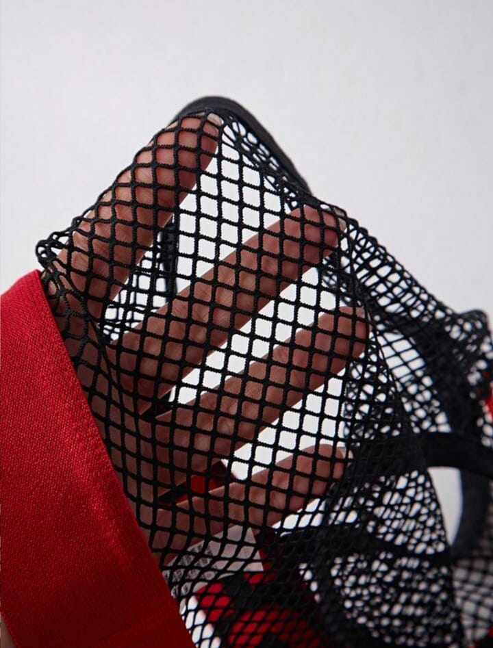 Men's Letter Print Mesh Thong Underwear